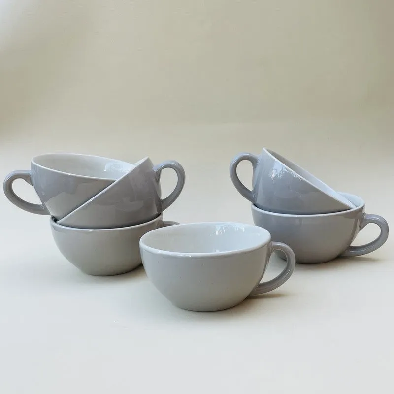 Urban Ceramic Tea Cup (240 mL Each) - Set Of Six media 5