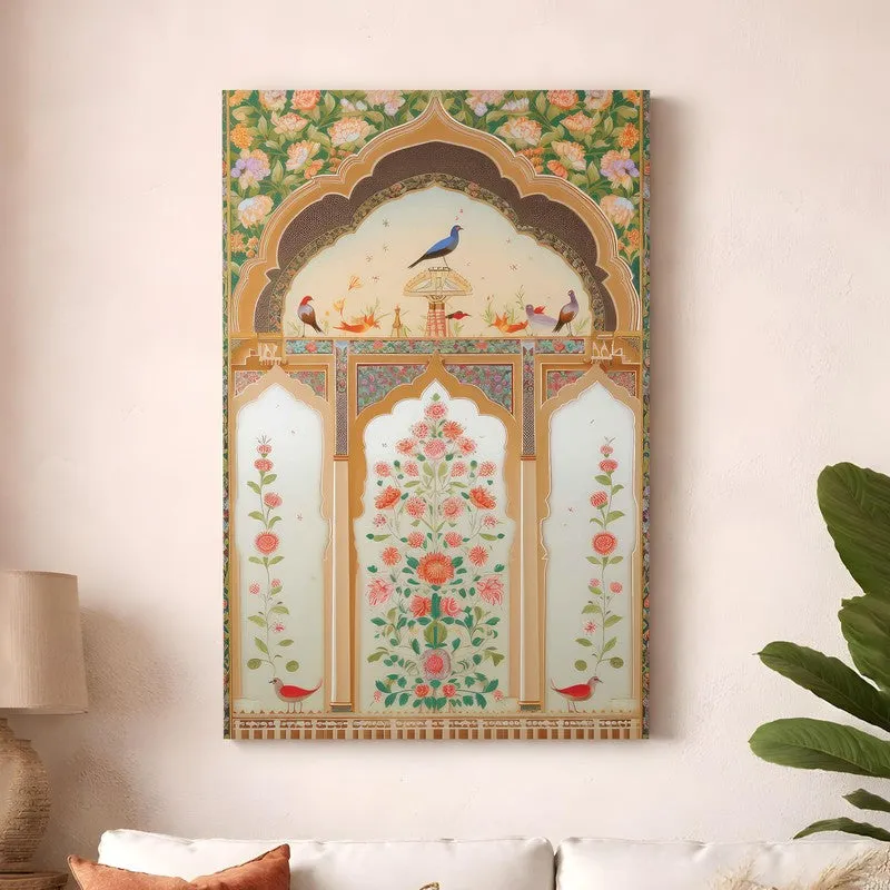 Peacock Aura Canvas Wall Art media 3