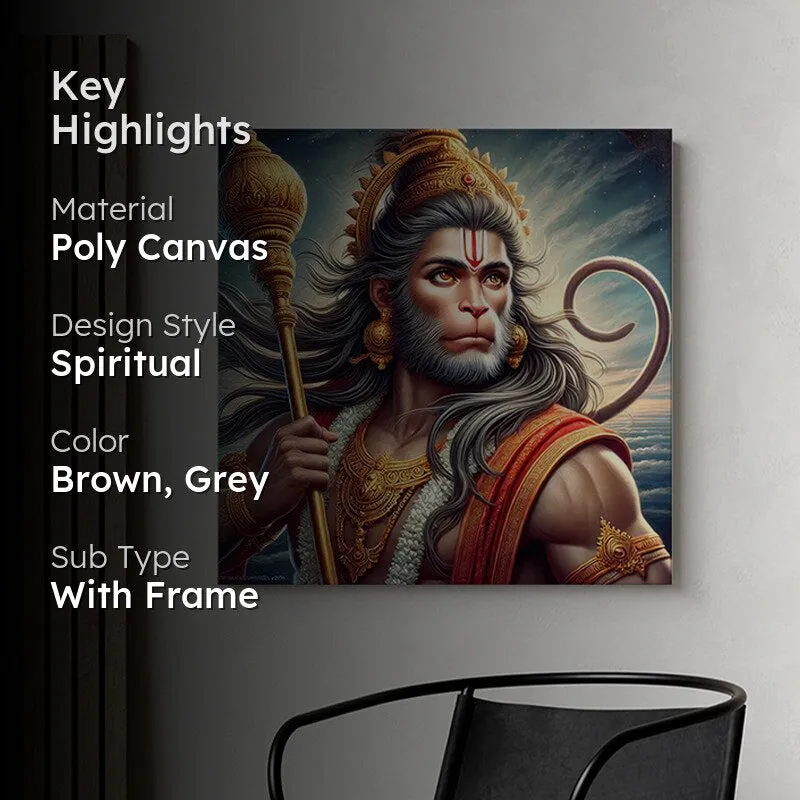Lord Hanuman Wall Painting media 2