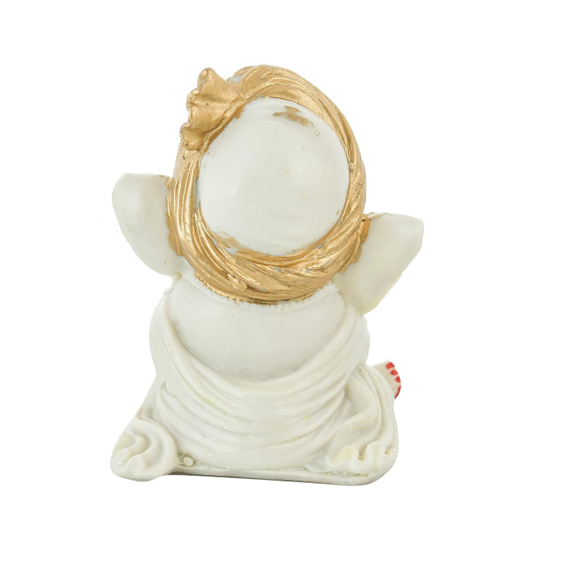 White Bal Ganesha Idol media 4