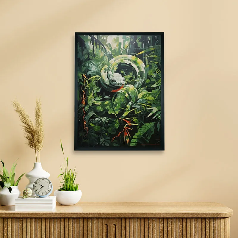 Snake Swirl Canvas Wall Art media 1