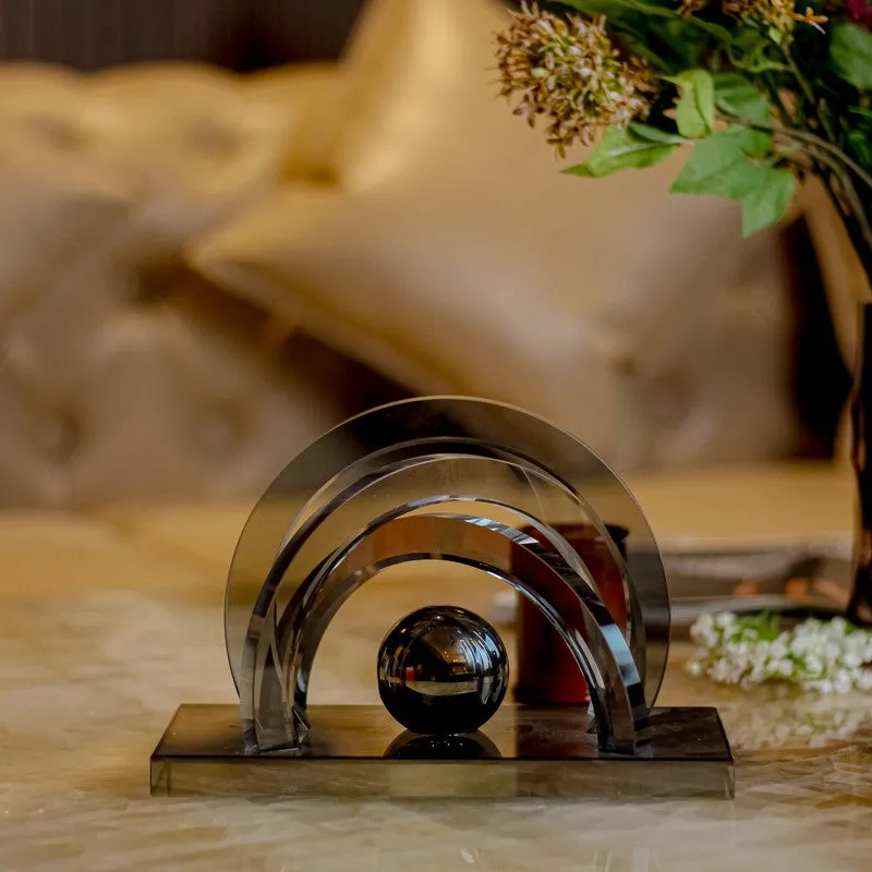 Lumora Stereo Crystal Showpiece media 4