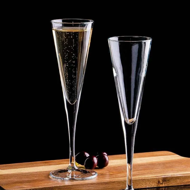 Pasabahce Twig Drop Flute Glasses (150 ML) - Set Of Six media 3