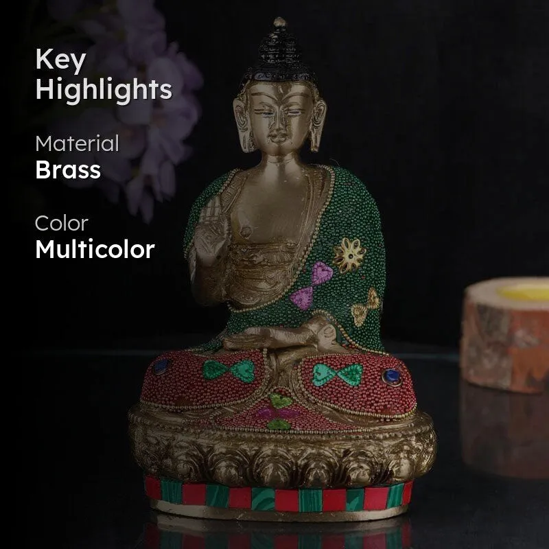 Decorative Budha Brass Idol media 2