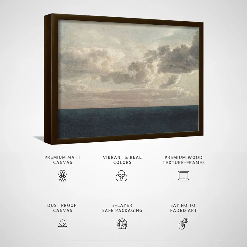 Calm Before Storm Wood Wall Art With Frame - Black media 5