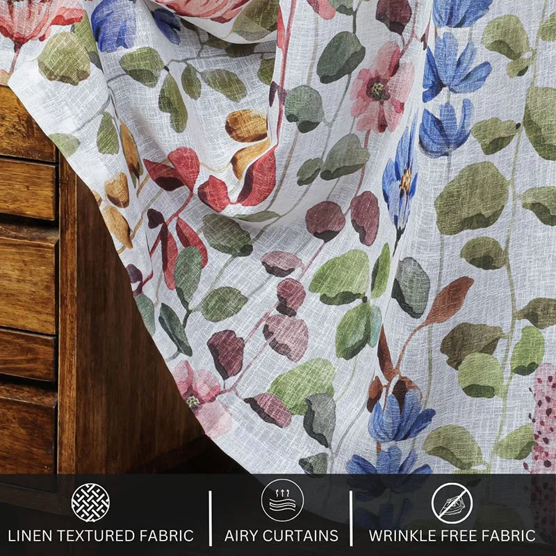 Transol Linen Texture Sheer Curtain - Set Of Two media 6