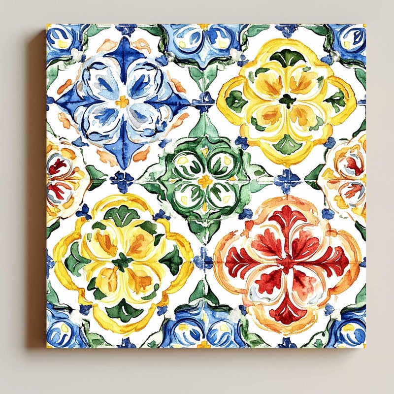 Folk Geometry Canvas Wall Art media 4