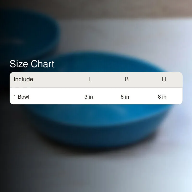 Pietro Ceramic Serving Bowl (Blue) - 550 mL media 6