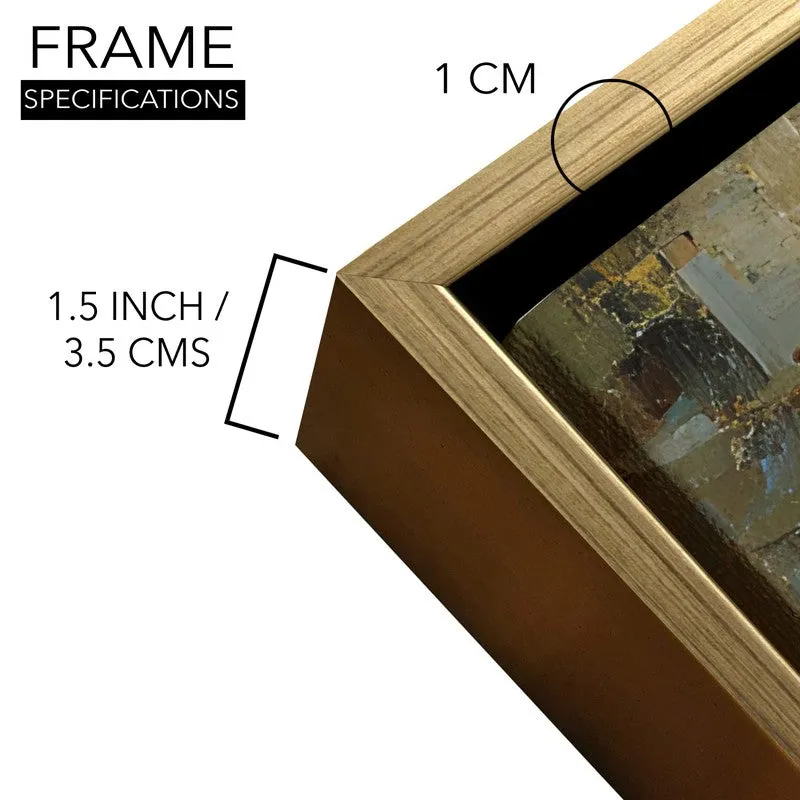 Painted Rain Canvas Wall Painting With Frame media 6