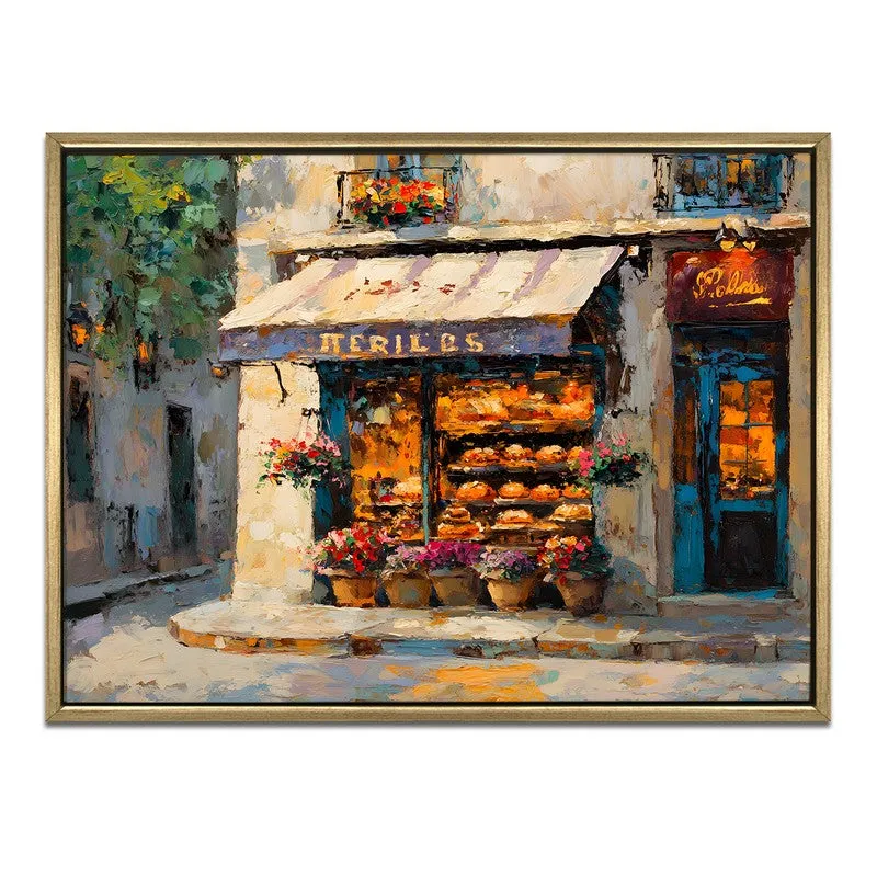 Blossom Corner Canvas Wall Painting With Frame media 3