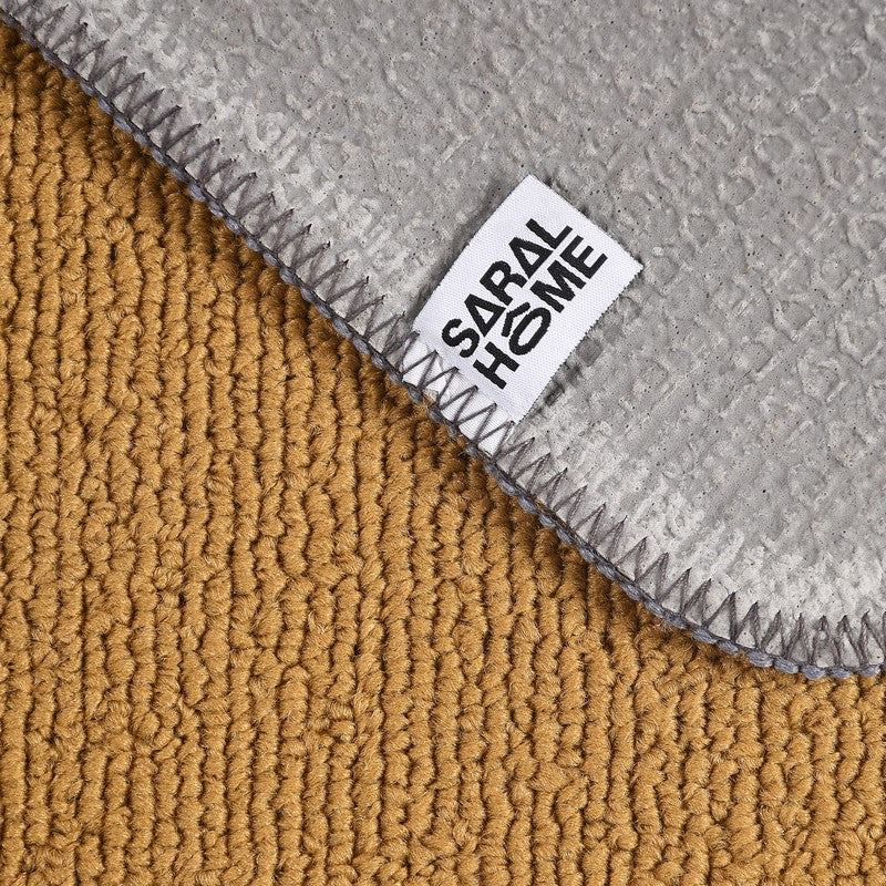 Stripe Haven Kitchen Floor Mats (Beige, Blue) - Set of Two media 5
