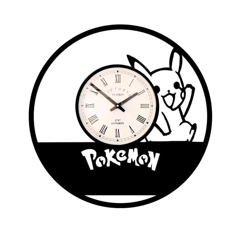 Pokemon Steel Analog Wall Clock - Black media 4
