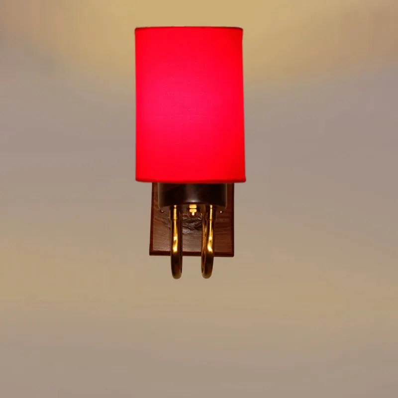 Gilded Arch Cotton Wall Lamp - Red media 5