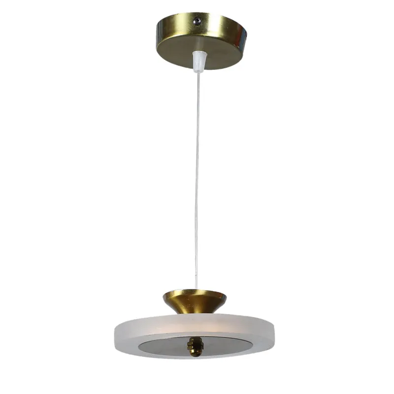 Lunoria Acrylic & Iron Ceiling Lamp - White & Gold media 4