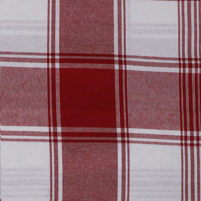 Checkerboard Chic Cotton Table Cover - White & Red media 4
