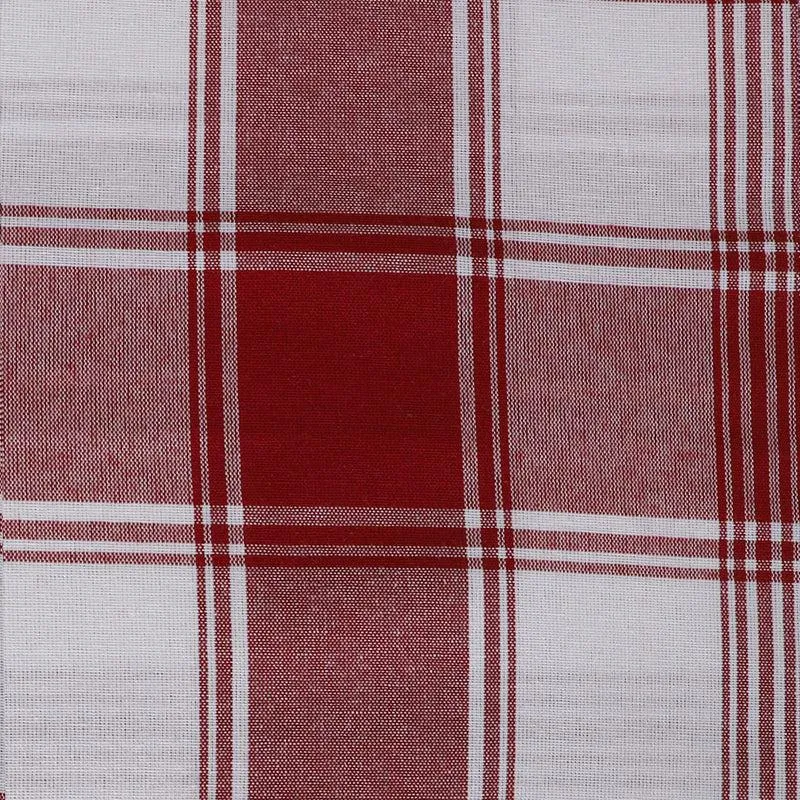Checkerboard Chic Cotton Table Cover - White & Red media 4
