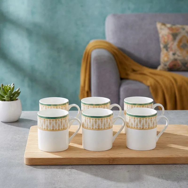 Ember Bone China Tea Cup (210 mL Each) - Set Of Six media 1