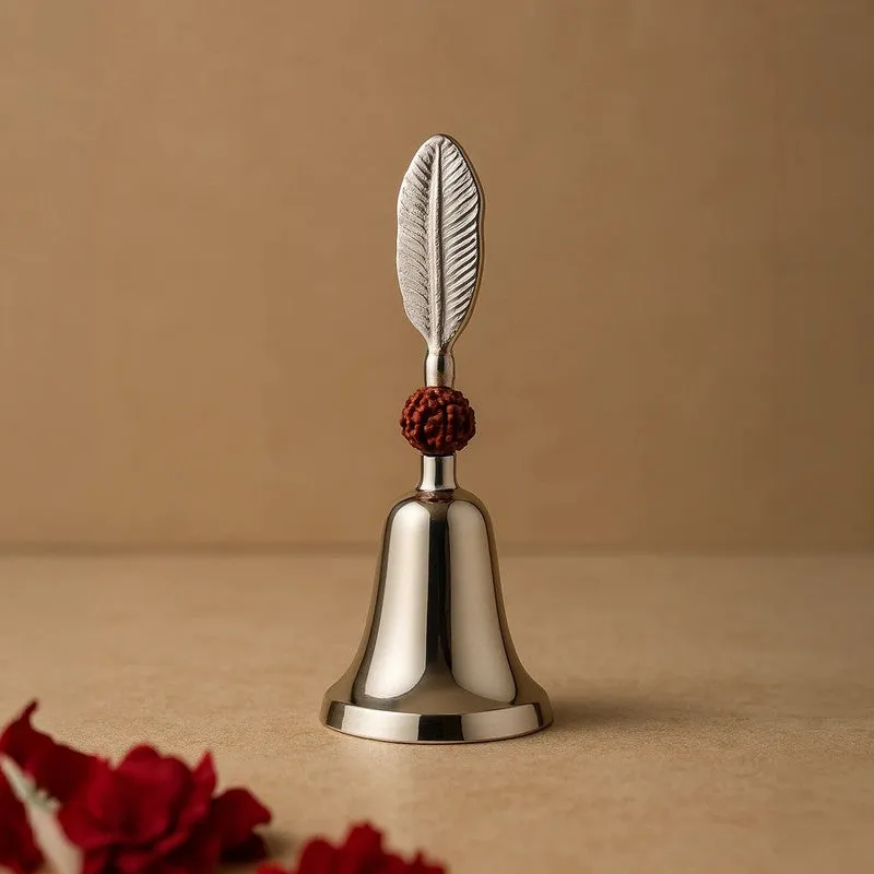 Temple Ritual Aluminium Pooja Bell - Silver media 5