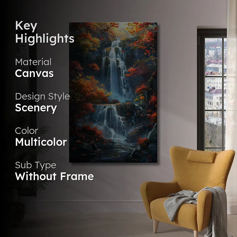 Cascading Waters Wall Painting media 2