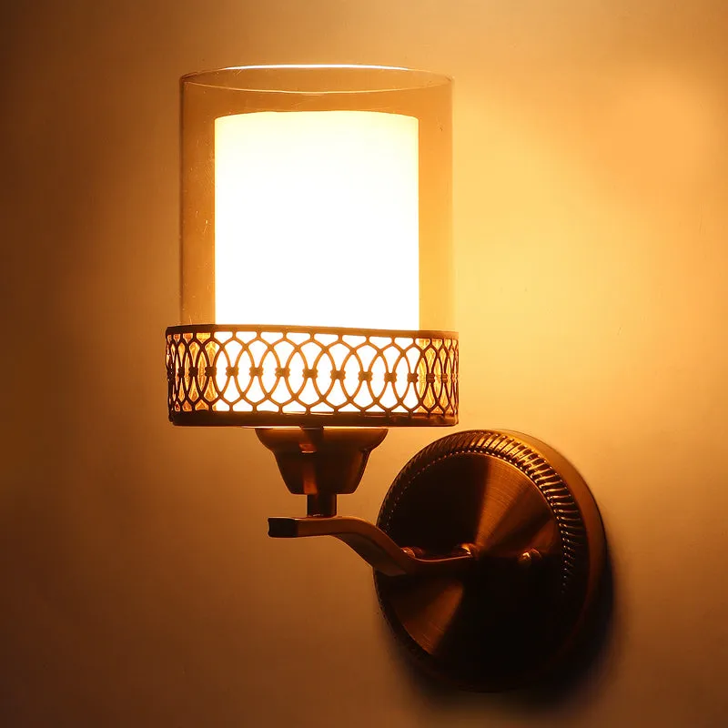 Auric Glass & Iron Wall Lamp media 7