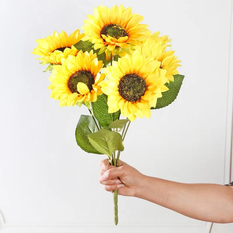 Blushira Sunflower Artificial Flower media 4