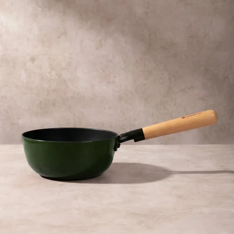 Cumin Co Enamel Cast Iron Sauce Pan (1500 mL) - Green media 6