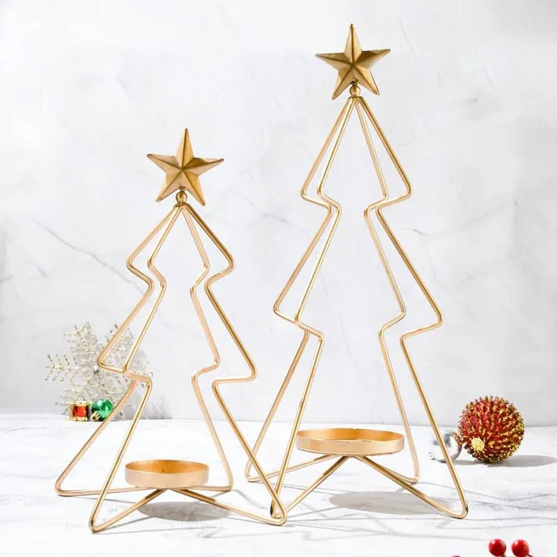 Large Christmas Tree Candle Stand media 3