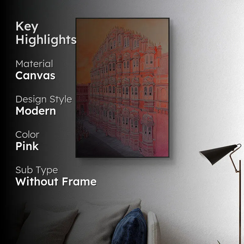 Colors Of Hawa Mahal Wall Painting media 2
