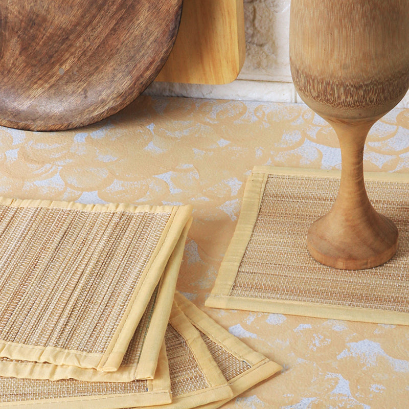 Woodland Nest Bamboo Coaster (Beige) - Set Of Four media 3