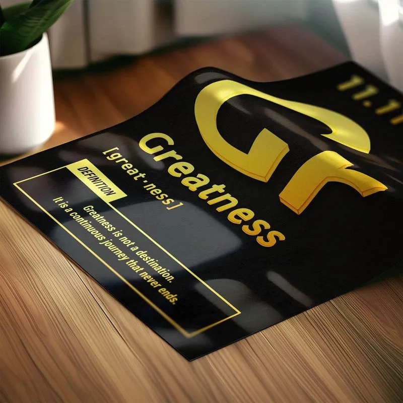 Golden Greatness Wall Poster media 6