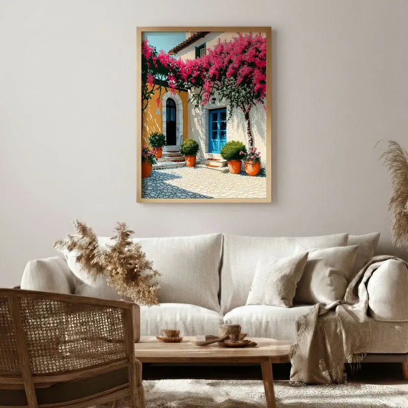 Vireta Canvas Wall Painting With Brown Frame media 6