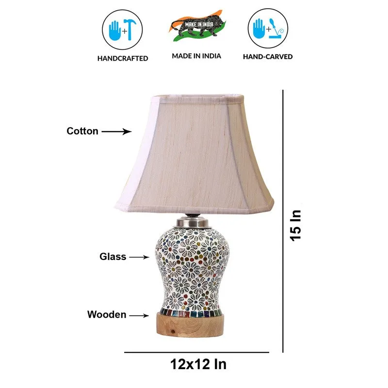 Santora Square Wooden Table Lamp - Multicolor media 9