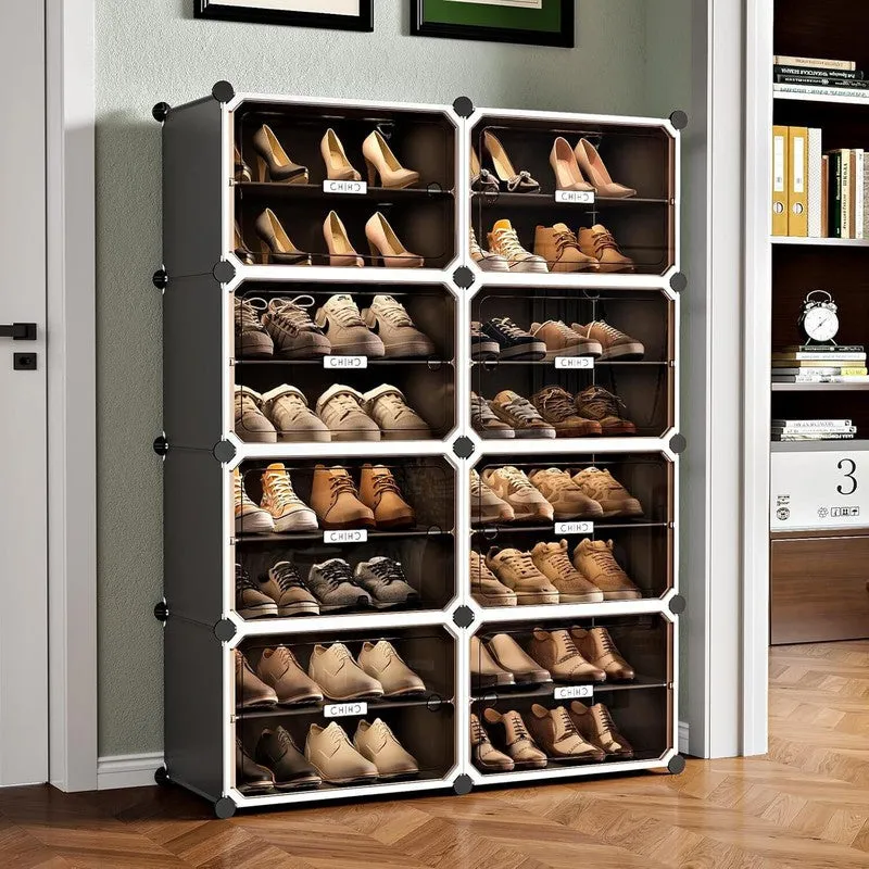 Pavement Brown Plastic & Metal Shoe Racks media 1