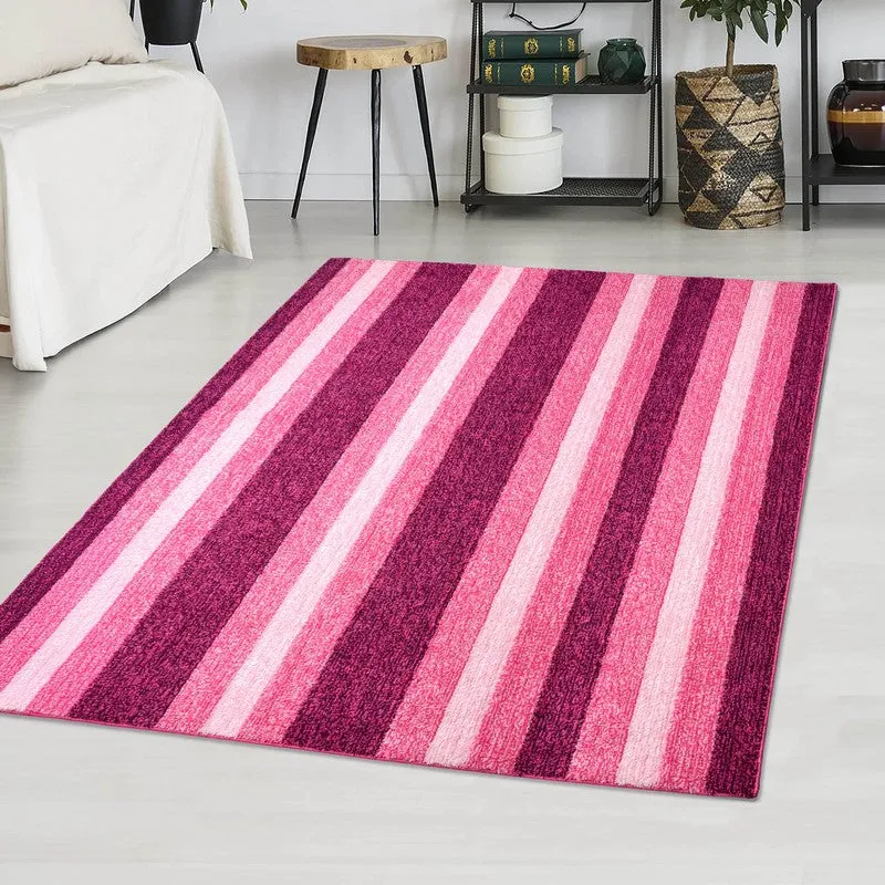 Line Tuft Anti Slip Carpet - Pink media 5