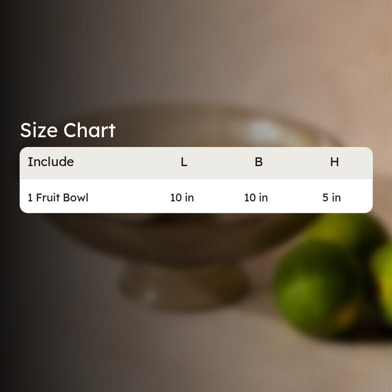 Ribbed Glass Fruit Bowls - Brown media 5