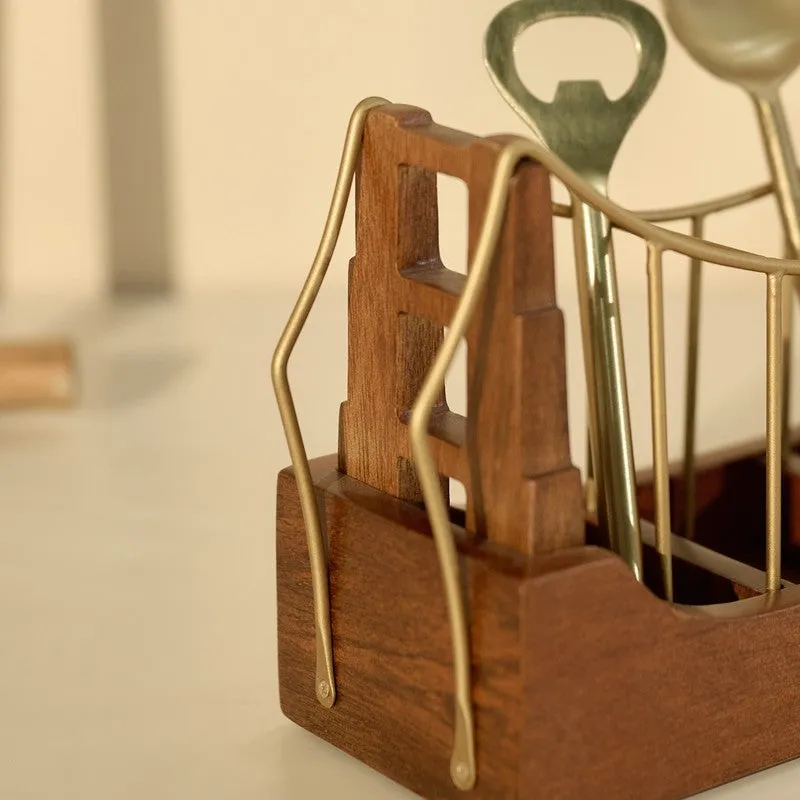 Golden Gate Wooden Cutlery Holder media 11