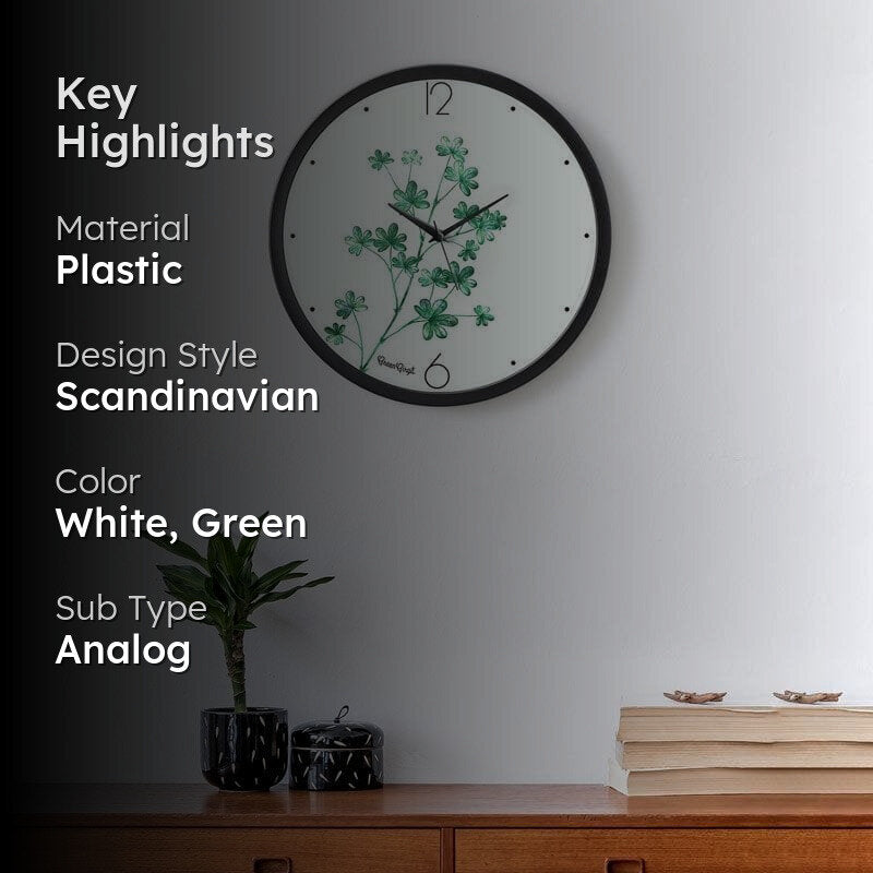 Clover Leaf Wall Clock media 2