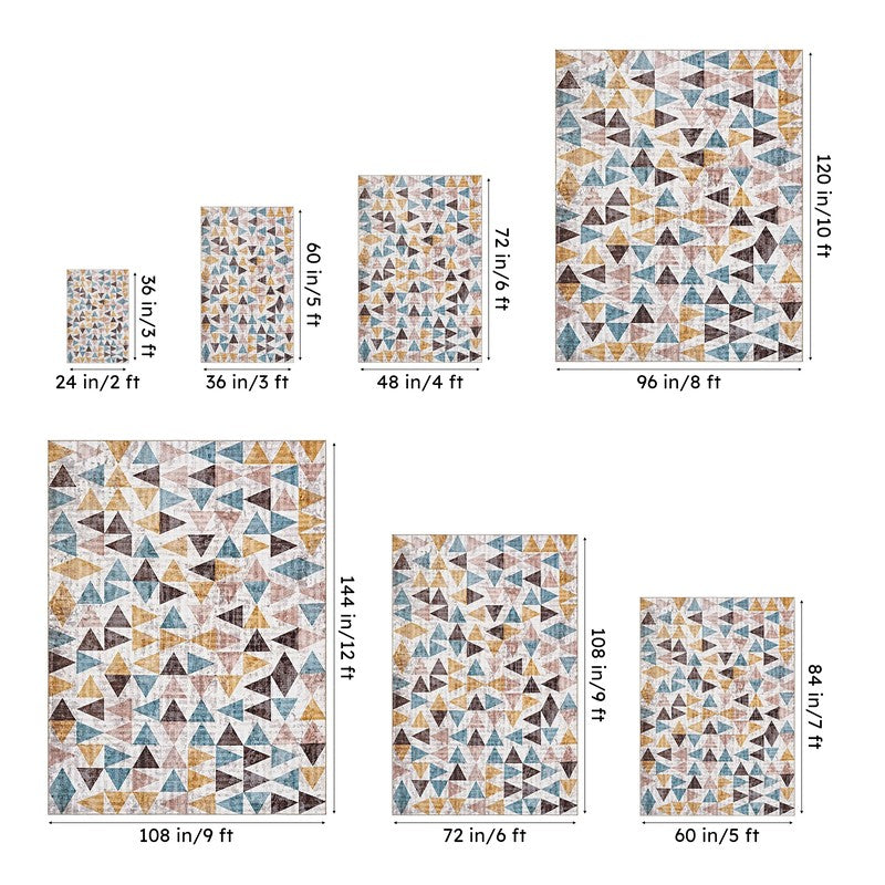 Isaac Geometric Carpet - Green & Brown media 13