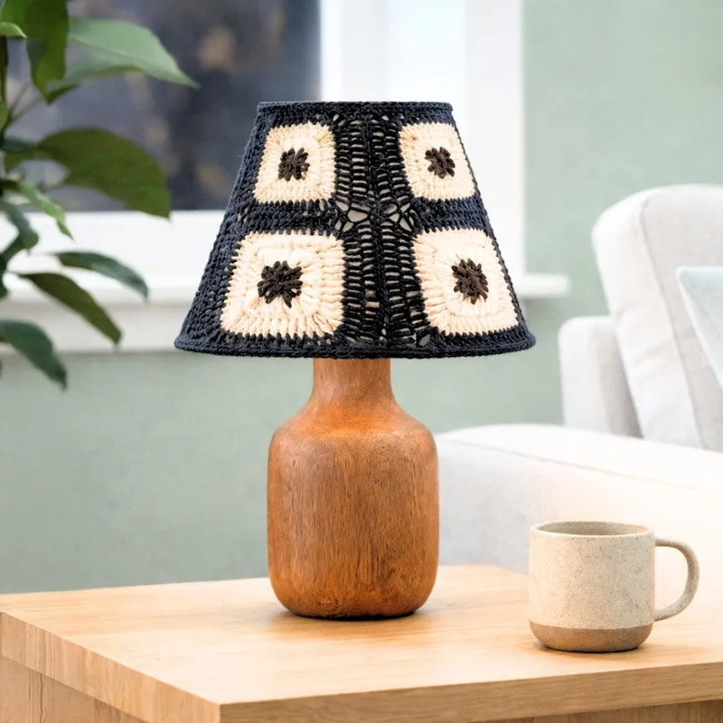 Belvora Crafted Wooden Table Lamp - Blue media 4