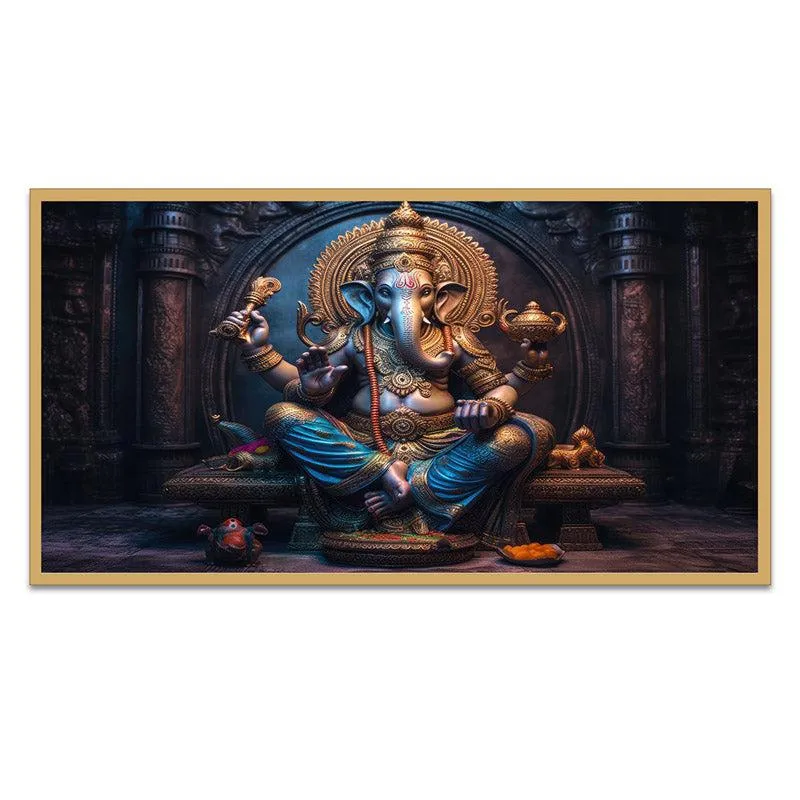 Lambodara Bless Wall Painting With Frame media 6