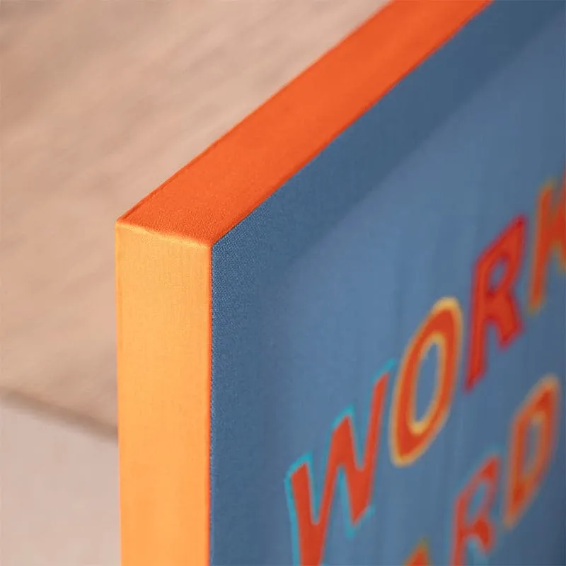 Work Hard Motivational MDF & Fabric Wall Accent media 6