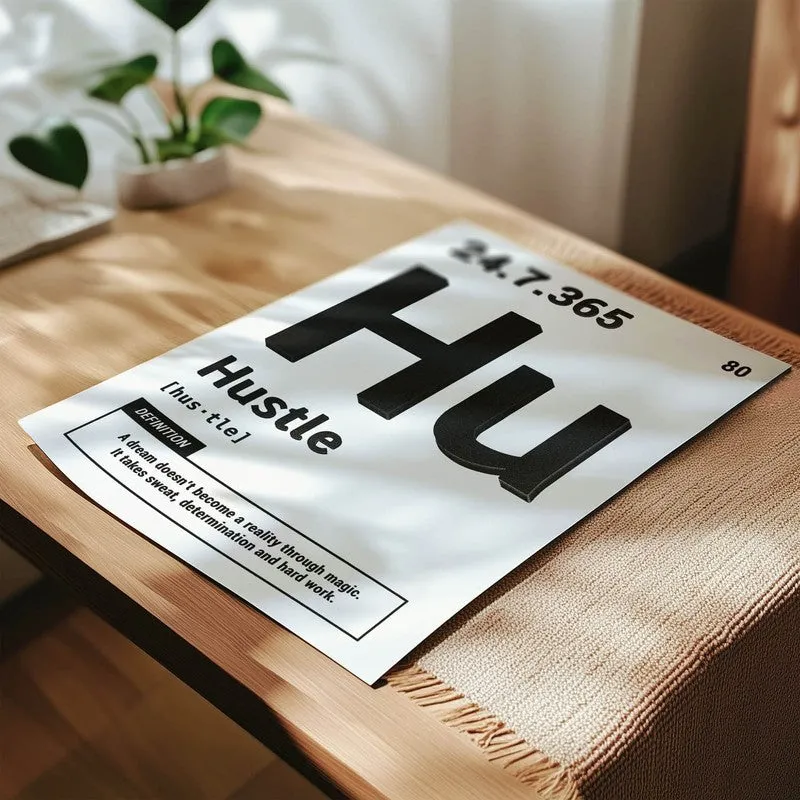 Hustle Energy Wall Poster media 4