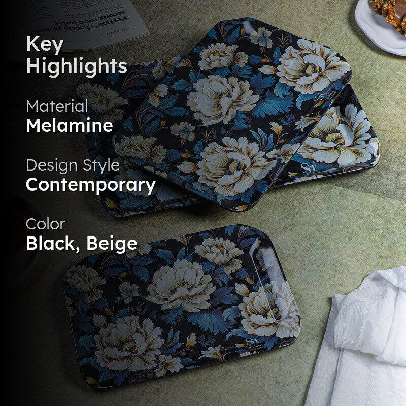 Cliodna Melamine Serving Tray - Set Of Three media 2