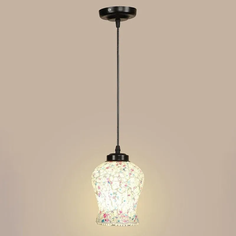 Indigo Delight Glass Ceiling Lamp media 5