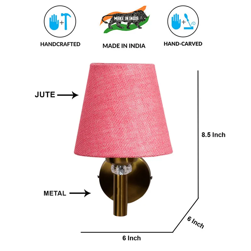 Aquilla Jute Wall Lamp - Pink media 6