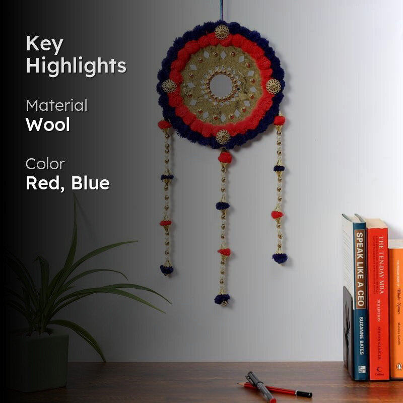 Round Festive Latkan - Red & Blue media 2