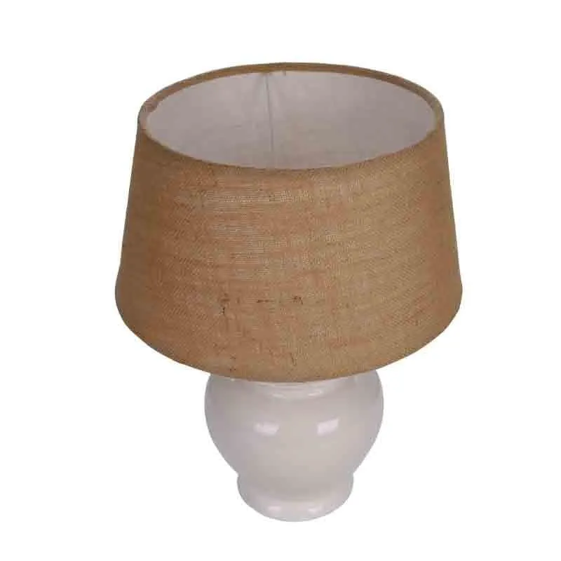 Vienna Ceramic Table Lamp - Brown,White media 4