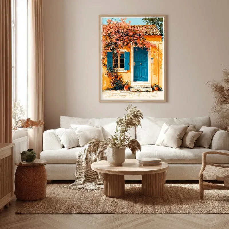 Sunny Day Canvas Wall Painting - Brown Frame media 5