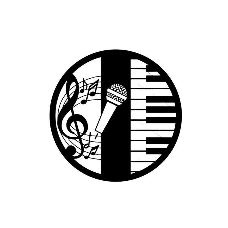Piano And Mic Black Iron Wall Accent media 3