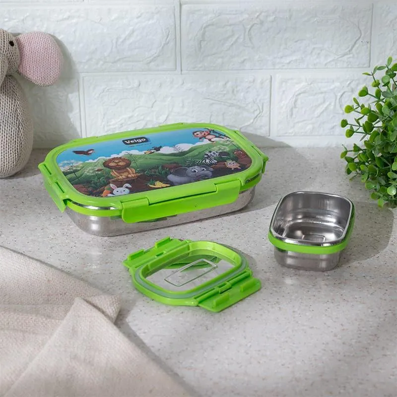 Jungle Holly Green Lunch Box (775/150 mL) - Two Piece Set media 3